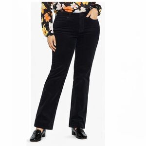 Lands End Velveteen Pants Size 18W Black High Rise